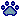Blue Paw Print