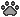 Grey Paw Print